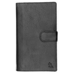 Kara Black Formal Leather Passport Holder Wallet For Men-picture-35