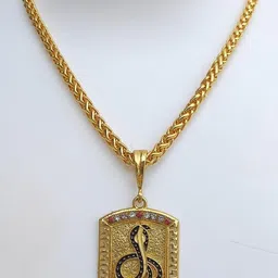 Jemeefly Gold-Plated Square Pendants with Chains-39