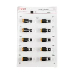IDEC AP Series LED Small Indicator Light Round Flat with 10 mm Dia, AP1M155PWPN10 (Set of 10)-91