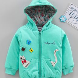 Cucumber Full Sleeves Hooded Sweatshirt Multiprint - Sea Green-picture-2