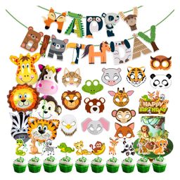 Zyozi Jungle Safari Birthday Decoration Kit Multicolor - Pack of 31-image-75