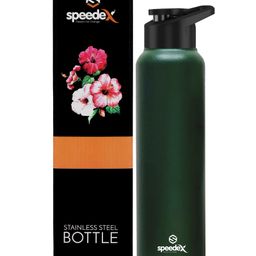 Speedex Simplex Stainless Steel 1 Liter Water Bottle For Men Woman Kids (1000 ml Olive Green Sipper)-picture-5