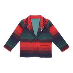HOUSE OF VEDAS Infants Striped Notched Lapel Blazers-image-50