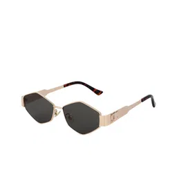 HASHTAG EYEWEAR Women Rectangle Sunglasses with UV Protected Lens SEWA-168132-GLD-G15-image-22