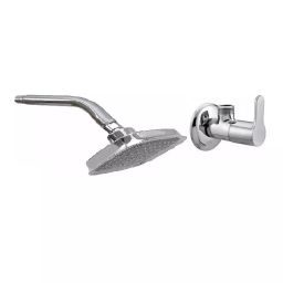 Fastgear Marc Faucet Set with Shower Stainless Steel Chrome Finish Silver, FG185 ( Pack of 2)-image-103