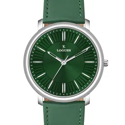 L LOGUES Men Brass Dial & Leather Straps Analogue Watch G E-858 SL-10-image-90