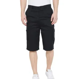 Hypernation Black Regular Fit Shorts-77