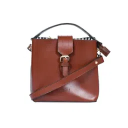 Celtic Brown Leather Cross Body Bag-picture-2