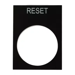 RS PRO Legend Plate for Use with Ptec Push Button Reset, 1753962-23