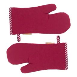 Maspar Red Cotton Blend Printed Regular Oven Mitt - Set of 2-picture-37