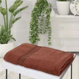 LORENA 100% Cotton Super-Soft Terry Towels -1pc Bath Towel (d`ross) solid-brown-image-16