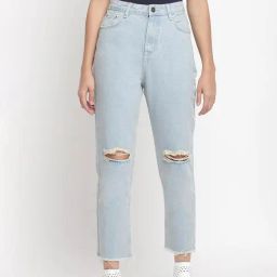 Belliskey Light Blue Distressed Jeans-image-84