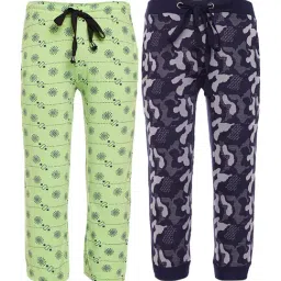 Vimal Jonney Kids Multicolor Printed Trackpants - Pack of 2-image-59