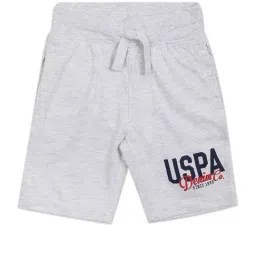 U.S. Polo Assn. Kids Light Grey Printed Shorts-image-46