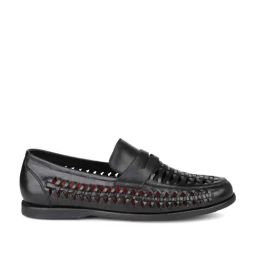 Atesber by Inc.5 Men's Black Casual Loafers-image-86