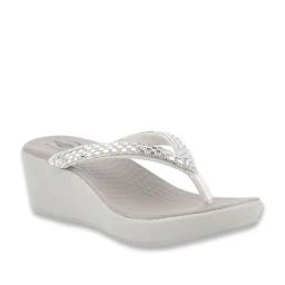 MediFeet Women's Grey Thong Wedges-image-19