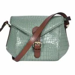 Celtic Green Animal Effect Leather Cross Body Bag-picture-37