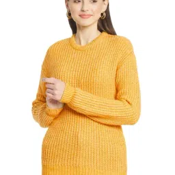 METTLE Mustard Ribbed Pullover-picture-36