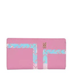 Baggit Pink Textured Bi-Fold Wallet for Women-image-40
