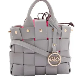 Globus Grey Woven Handbag-32