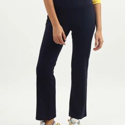 United Colors Of Benetton Navy Mid Rise Trousers-image-79