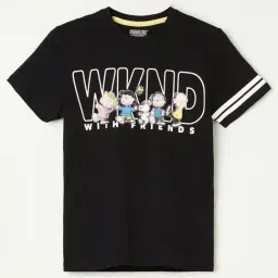 Fame Forever by Lifestyle Kids Black Cotton Printed T-Shirt-picture-30