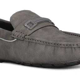 Bata Men's MERCURY NEW Grey Loafers image 4