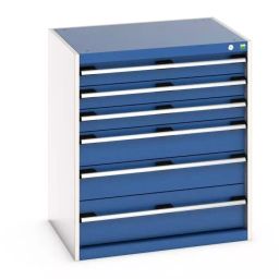 Bott 6 Drawer Sheet Steel Floor Standing Cabinet 800x650x900 mm, 40020120.11V-image-36
