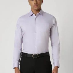 Van Heusen Purple Cotton Slim Fit Shirt-image-52