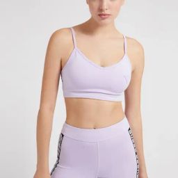 Guess Purple Solid Sleeveless Bra-image-16