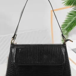 SPOTIC Oversized Structured Sling Bag with Fringed-6