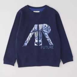 Angel & Rocket Kids Navy Printed Full Sleeves Sweatshirt-image-33