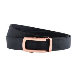 Halden Black Weave Woven Casual Belt With Classic Rose Gold Buckle-picture-23