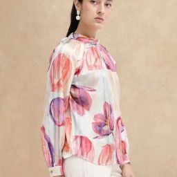RAREISM Multi Cotton Blend Printed Long Sleeves Top-image-71