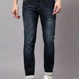 Cantabil Blue Regular Fit Jeans-image-86