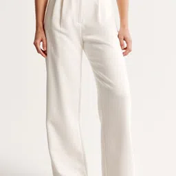 Chemistry Women Relaxed Straight Leg Straight Fit High-Rise Pleated Trousers-picture-9