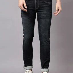 Cantabil Black Regular Fit Jeans-image-85