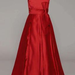 The Magic Wand Kids Red Applique Gown-image-13