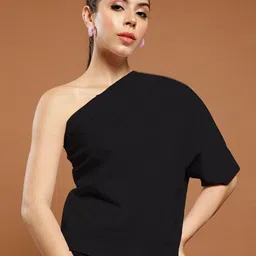 Athena Women Solid One Shoulder  Top-picture-15