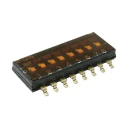 E-SWITCH DIP SWITCH, 8POS, SPST, SLIDE, SMD, KAE08TGGT.-picture-3