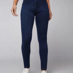 DOLCE CRUDO Dark Blue Mid Rise Stretchable Jeans-image-86