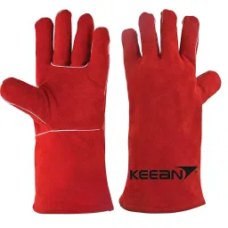 Keean KMAK3001 Leather Red Welding Glove 35.56 cm (14 Inch)-image-24