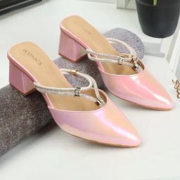 Iconics Women's Pink Mule Shoes-image-21