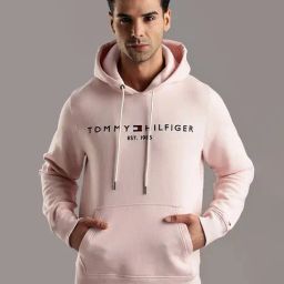 TOMMY HILFIGER Pink Cotton Regular Fit Logo Sweatshirt-image-8