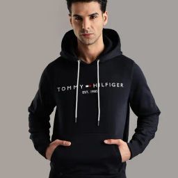 TOMMY HILFIGER Navy Cotton Regular Fit Logo Sweatshirt-image-17