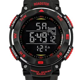 The Roadster Lifestyle Co Men Multi Function Digital Watch RDSTR-1235-RED-32