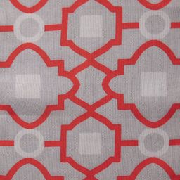 HOUZZCODE Orange & Grey Moroccan Patterned Rectangular Table Runner image 4