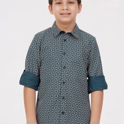 KATE & OSCAR Boys Floral Opaque Printed Casual Shirt-image-16