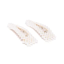 Accessorize London Women Set of 2 Pearly Snap hair Clips-41