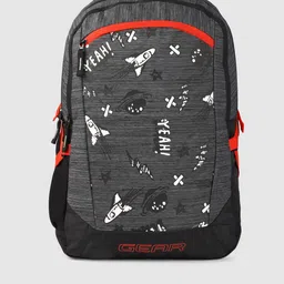 Gear Unisex Grey INVADER Backpack with Compression Straps-10